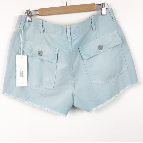 NWT Anthropologie AMO Army Linen Blend Shorts Size‎ 32 - Picture 4 of 12